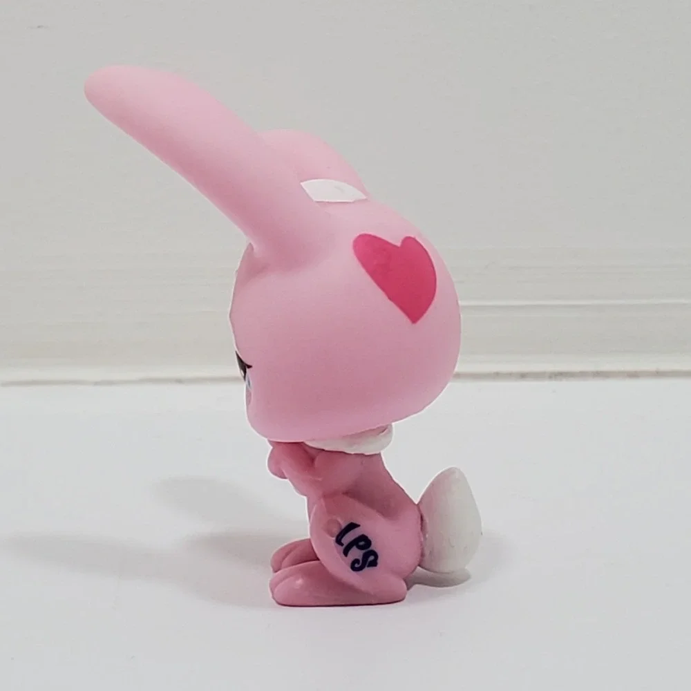 Littlest Pet Shop LPS Authentic NINTENDO DS #1966 Pink Rabbit Long Ears W/ Heart